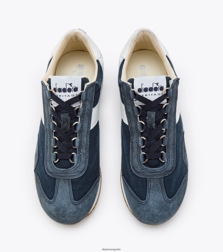 equipe h lona lavado a la piedra 8T8H4Z84 mezclilla azul hombres Diadora zapatos