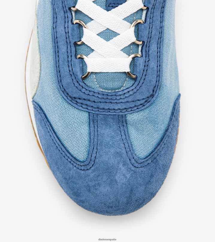 equipe h lona lavado a la piedra 8T8H4Z86 Londres azul cielo hombres Diadora zapatos