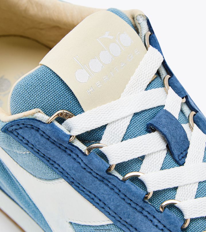 equipe h lona lavado a la piedra 8T8H4Z86 Londres azul cielo hombres Diadora zapatos