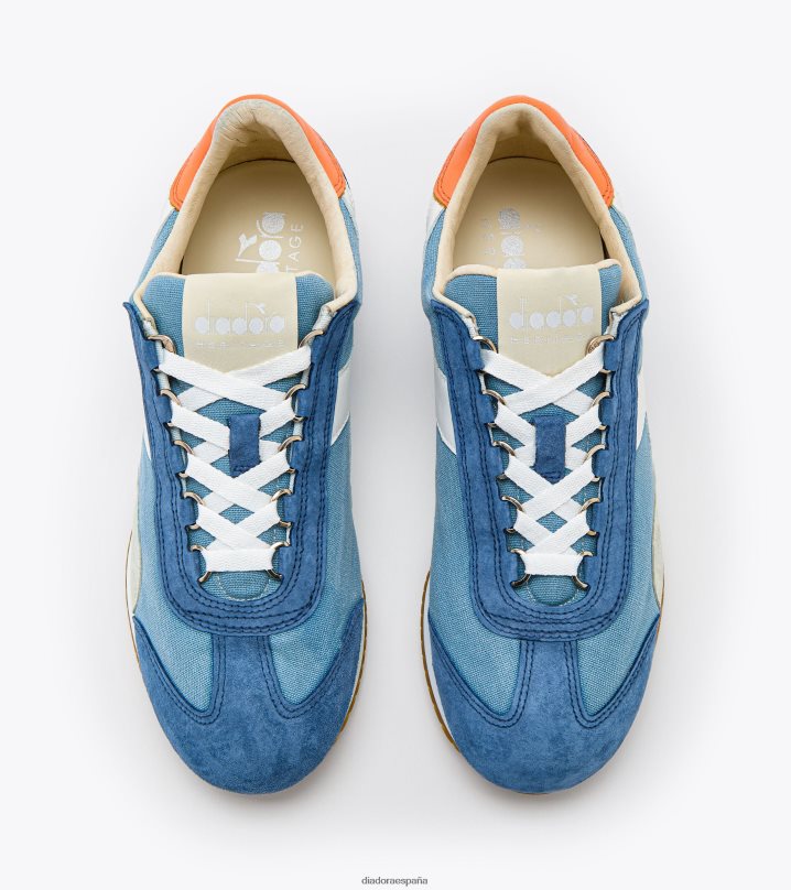 equipe h lona lavado a la piedra 8T8H4Z86 Londres azul cielo hombres Diadora zapatos