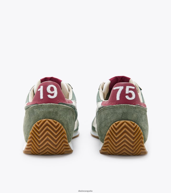 equipe h lona lavado a la piedra 8T8H4Z87 corona de laurel verde hombres Diadora zapatos