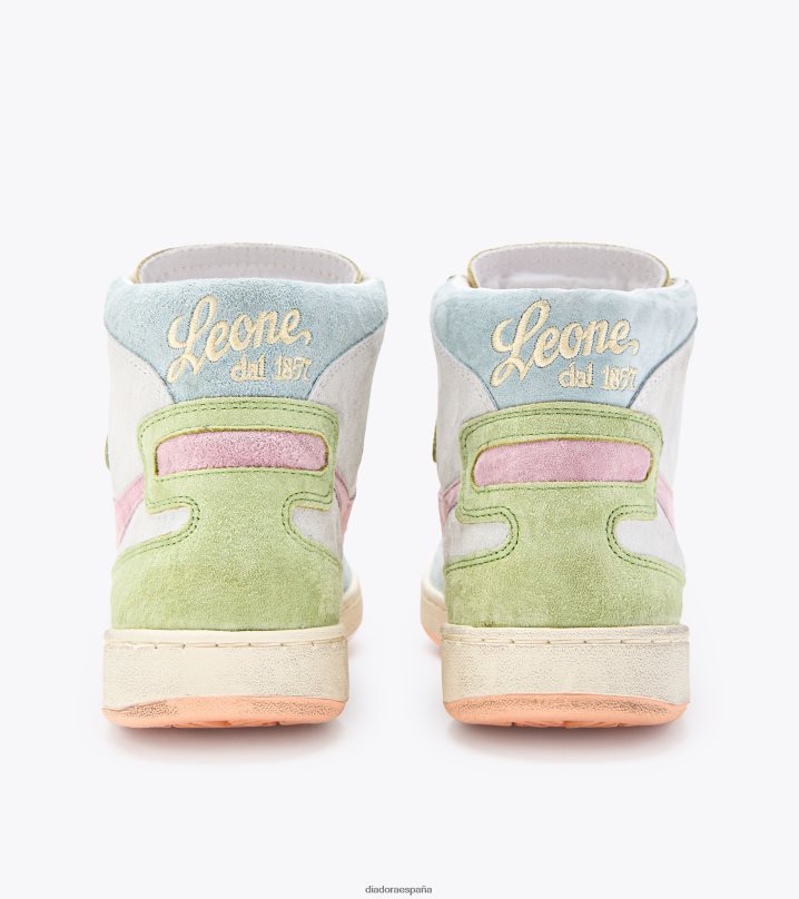 mi canasta arcobaleno italia 8T8H4Z5 amarillo pastel hombres Diadora zapatos