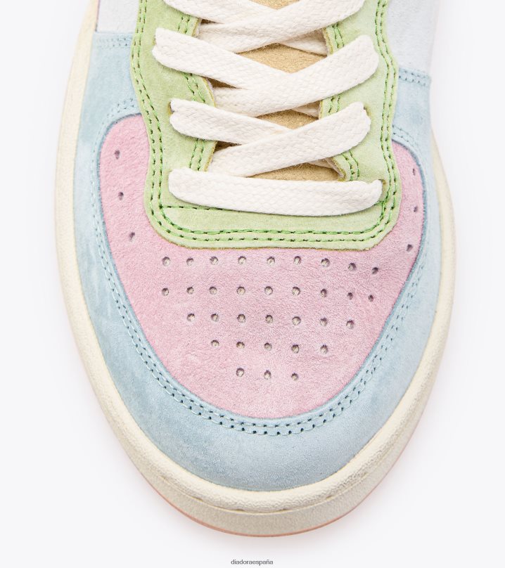 mi canasta arcobaleno italia 8T8H4Z5 amarillo pastel hombres Diadora zapatos