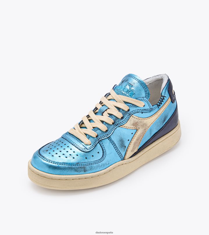 mi canasta de corte en fila metálica 8T8H4Z42 gruta azul hombres Diadora zapatos