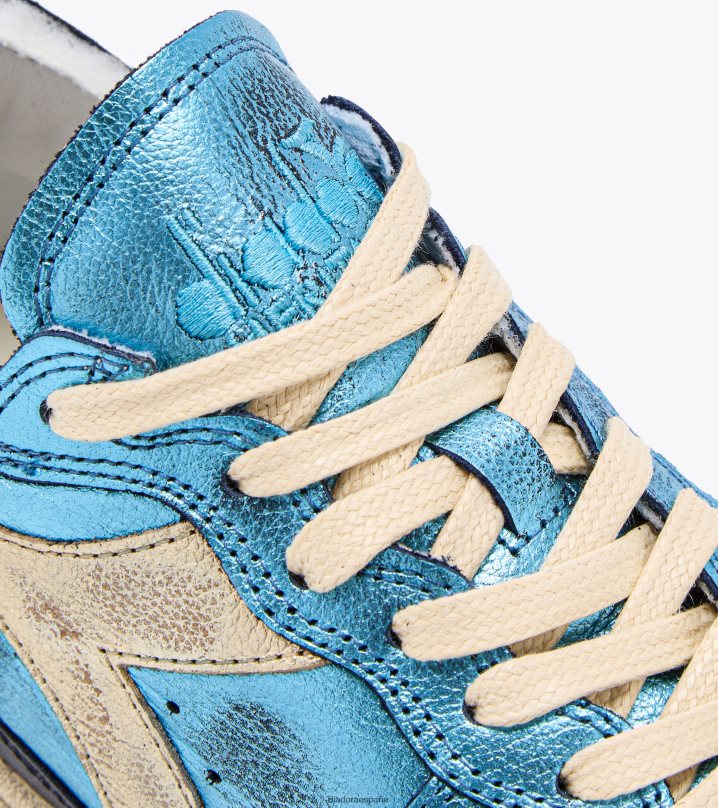 mi canasta de corte en fila metálica 8T8H4Z42 gruta azul hombres Diadora zapatos