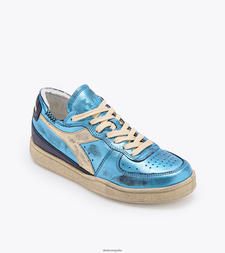 mi canasta de corte en fila metálica 8T8H4Z42 gruta azul hombres Diadora zapatos