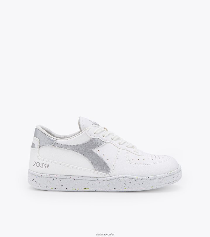 mi cesta baja 2030 8T8H4Z41 plata blanca hombres Diadora zapatos