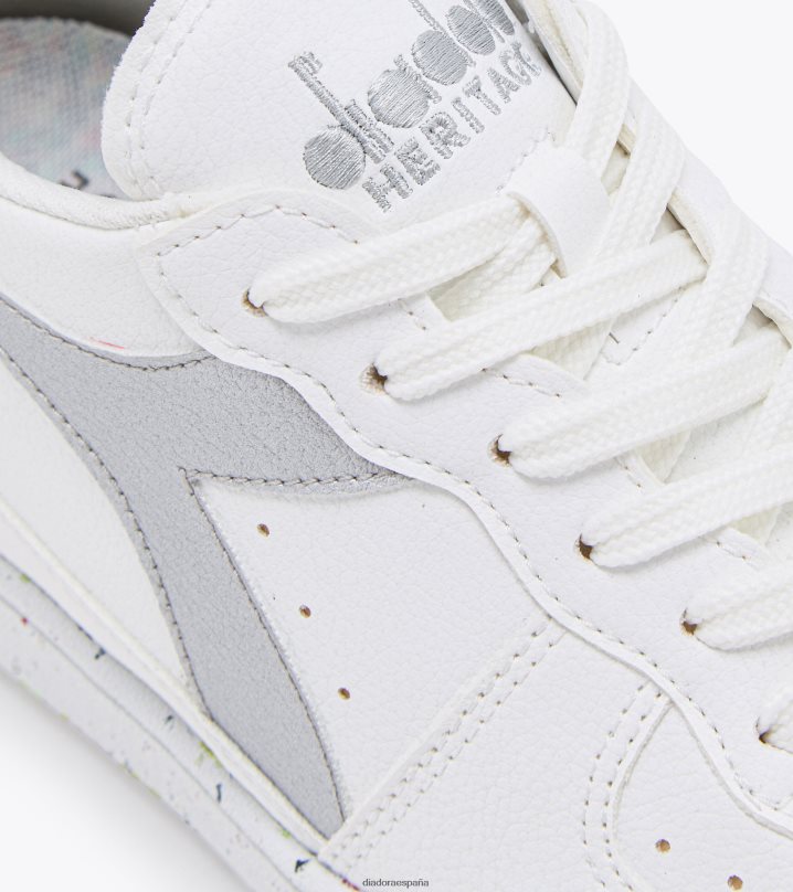 mi cesta baja 2030 8T8H4Z41 plata blanca hombres Diadora zapatos