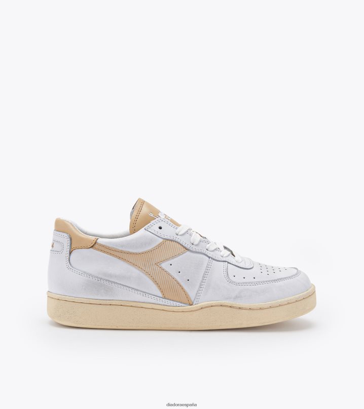 mi cesta baja usada 8T8H4Z68 blanco/beige hombres Diadora zapatos