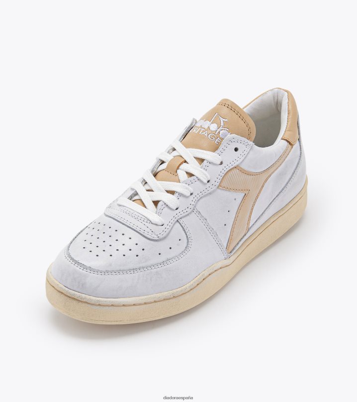 mi cesta baja usada 8T8H4Z68 blanco/beige hombres Diadora zapatos