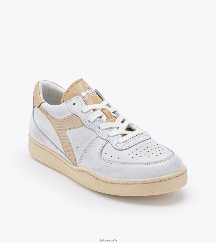 mi cesta baja usada 8T8H4Z68 blanco/beige hombres Diadora zapatos