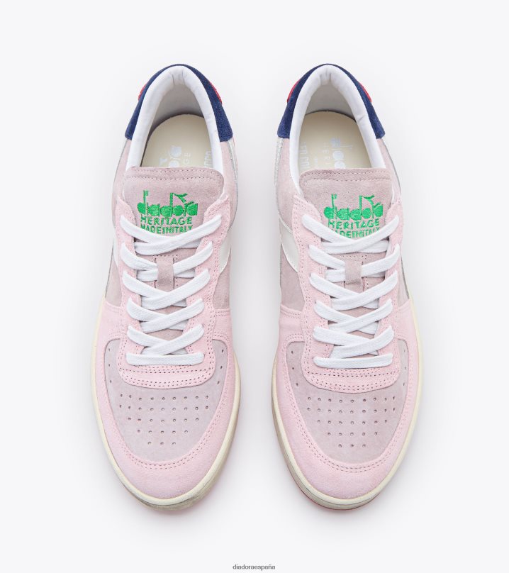 mi cesta bajo lampone italia 8T8H4Z22 rosa dulce (50210) hombres Diadora zapatos