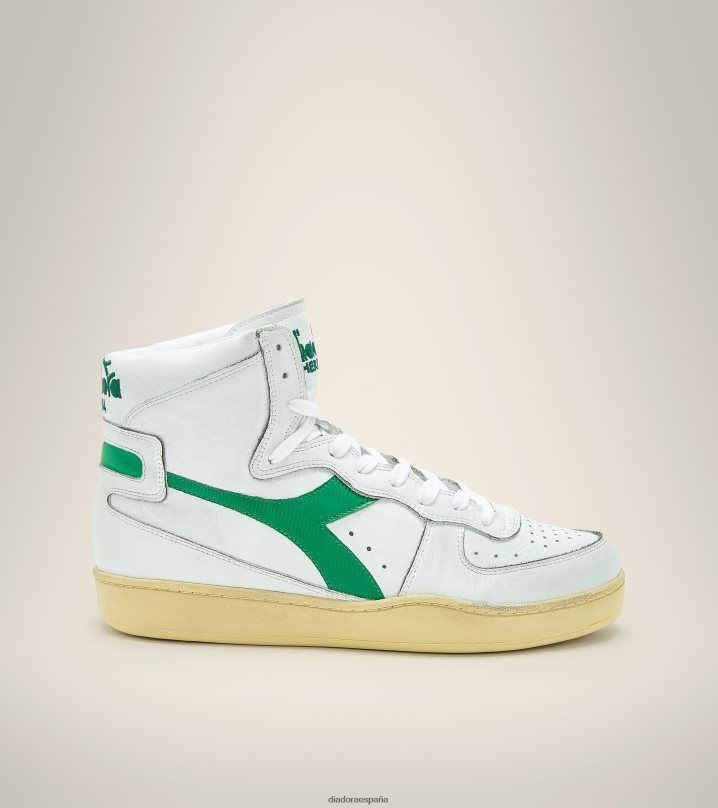 mi cesta usada 8T8H4Z48 blanco/verde verdoso hombres Diadora zapatos