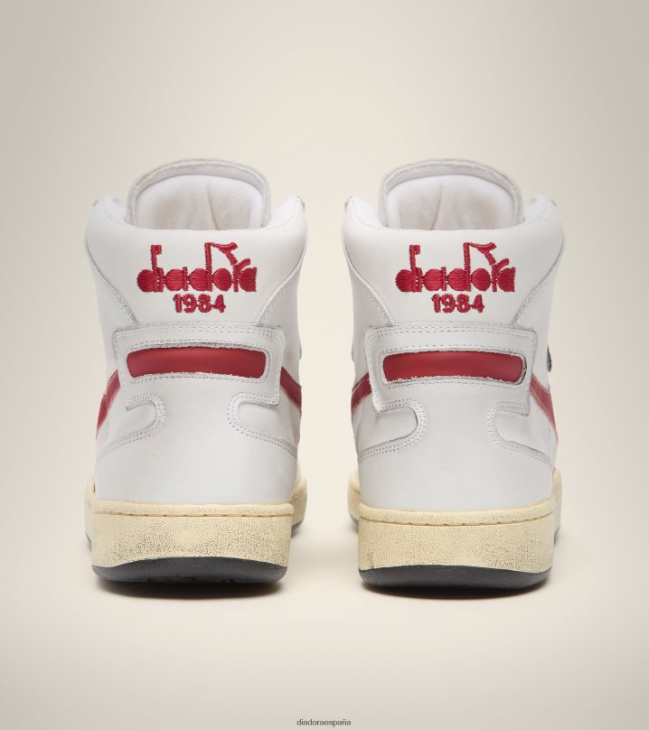 mi cesta usada 8T8H4Z49 blanco/granate hombres Diadora zapatos