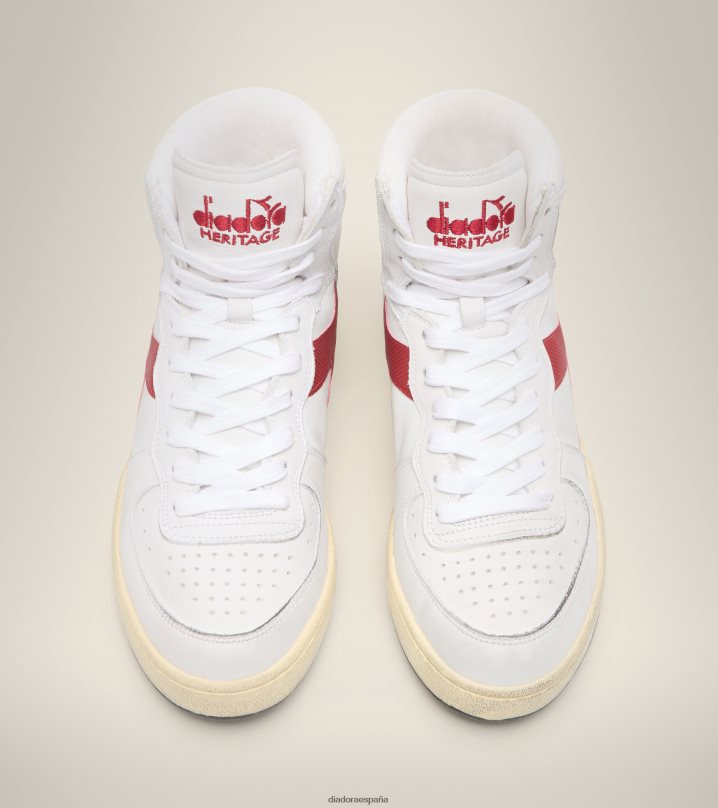 mi cesta usada 8T8H4Z49 blanco/granate hombres Diadora zapatos