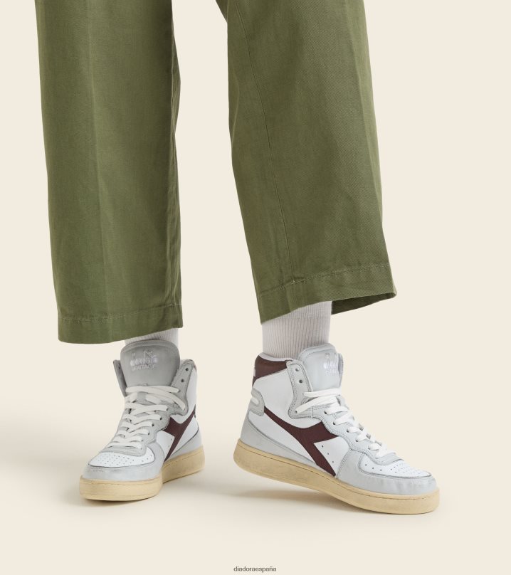 mi cesta usada 8T8H4Z52 chocolate blanco/decadente hombres Diadora zapatos