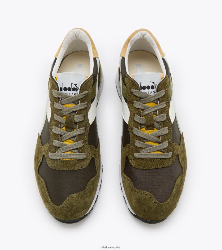 tridente 90 ripstop 8T8H4Z35 hongo verde hombres Diadora zapatos