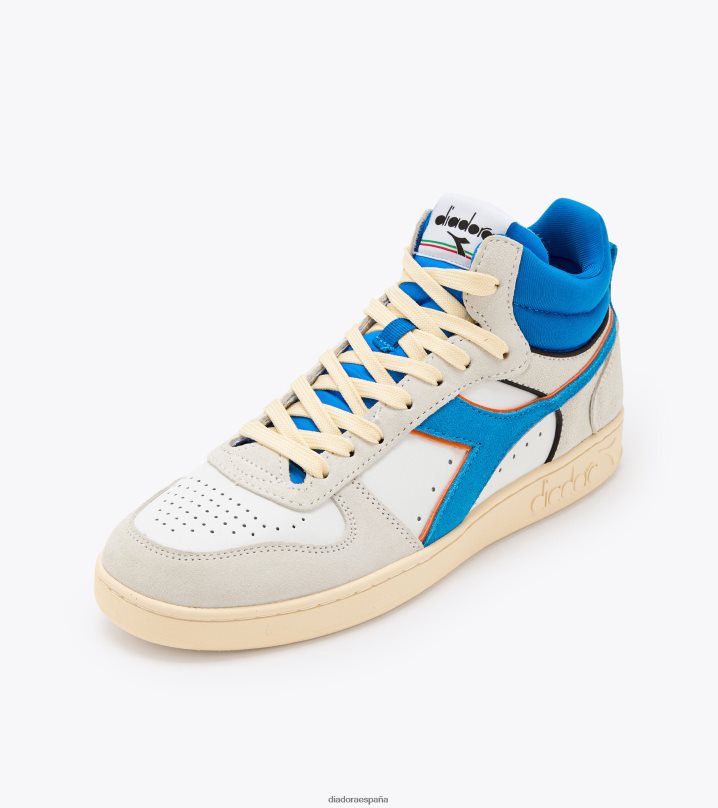 Cesta mágica de piel de ante de corte demi. 8T8H4Z187 real/blanco hombres Diadora zapatos