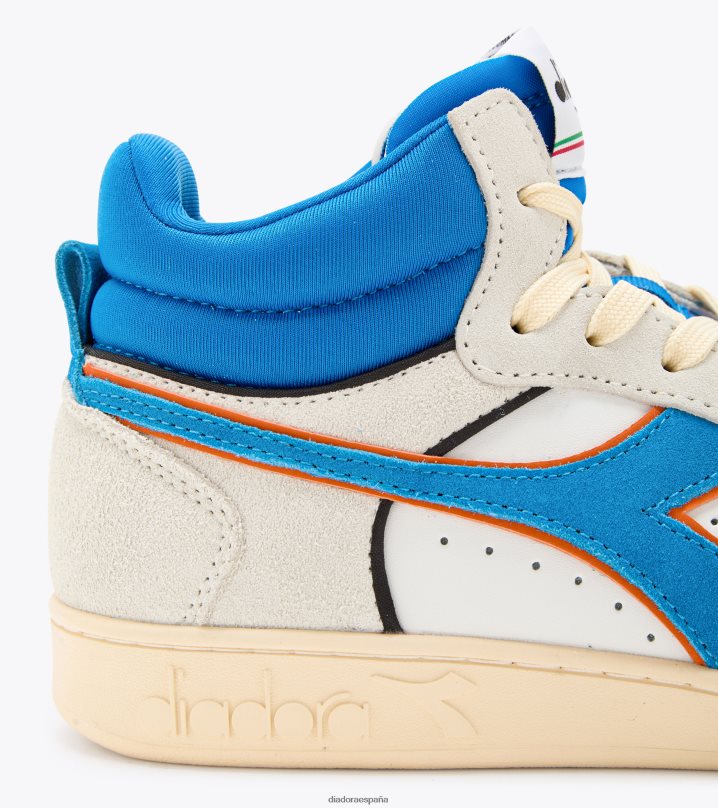 Cesta mágica de piel de ante de corte demi. 8T8H4Z187 real/blanco hombres Diadora zapatos