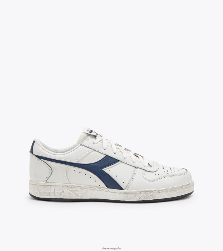 canasta magica baja icona 8T8H4Z203 mar caspio blanco/azul hombres Diadora zapatos