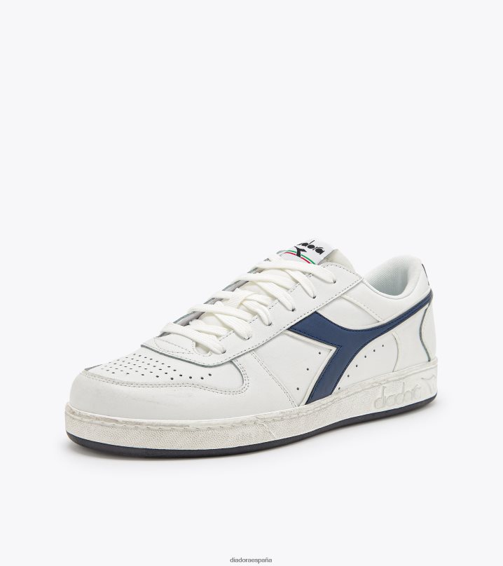 canasta magica baja icona 8T8H4Z203 mar caspio blanco/azul hombres Diadora zapatos