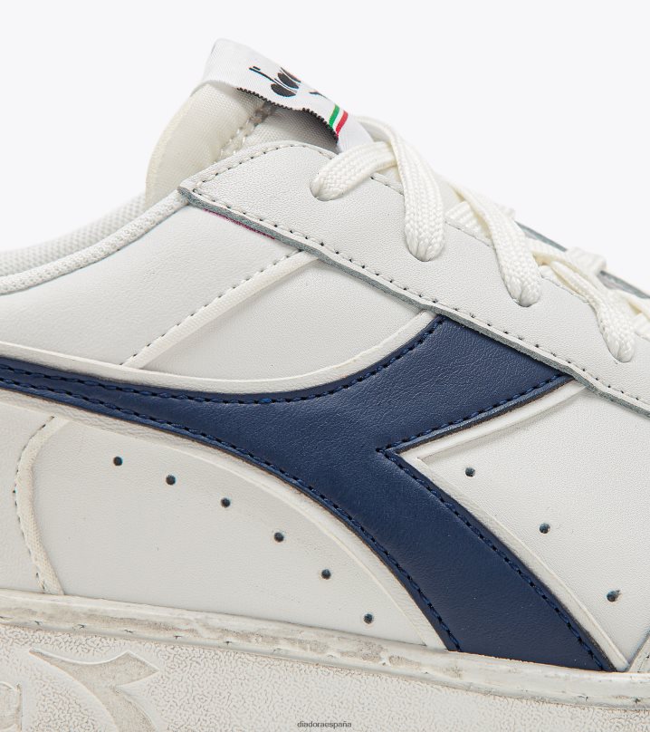 canasta magica baja icona 8T8H4Z203 mar caspio blanco/azul hombres Diadora zapatos