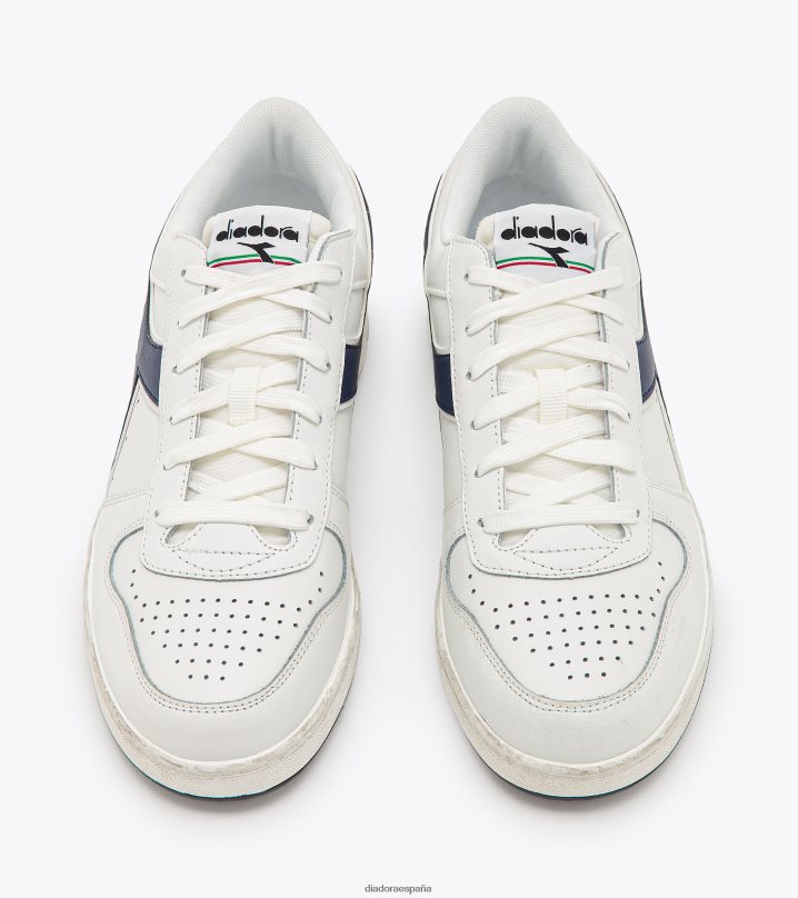 canasta magica baja icona 8T8H4Z203 mar caspio blanco/azul hombres Diadora zapatos