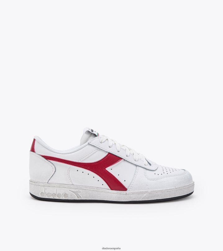canasta magica baja icona 8T8H4Z205 pimiento blanco/chile hombres Diadora zapatos