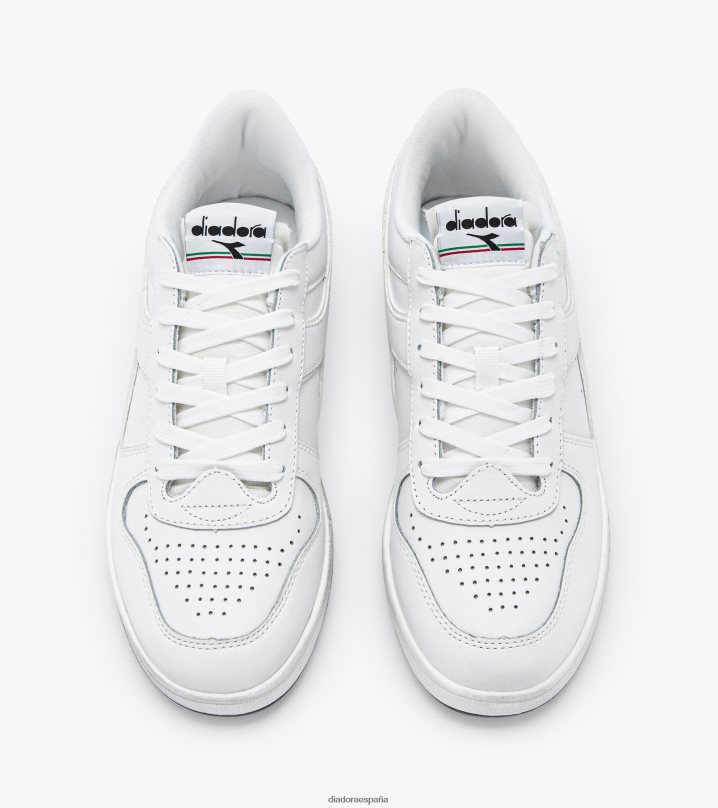 canasta magica baja icona 8T8H4Z206 blanco hombres Diadora zapatos