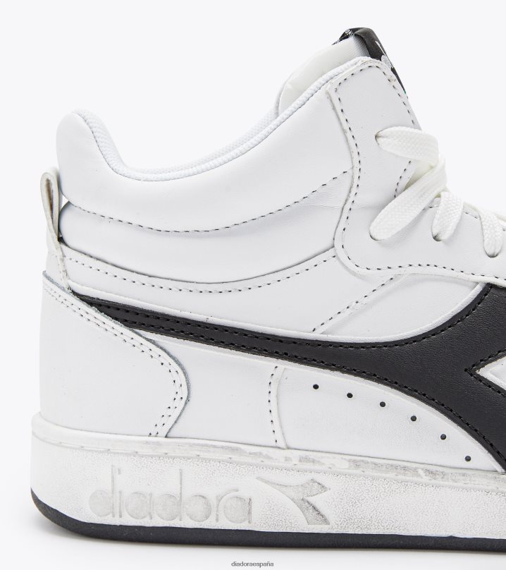canasta magica demi icona 8T8H4Z176 blanco negro hombres Diadora zapatos