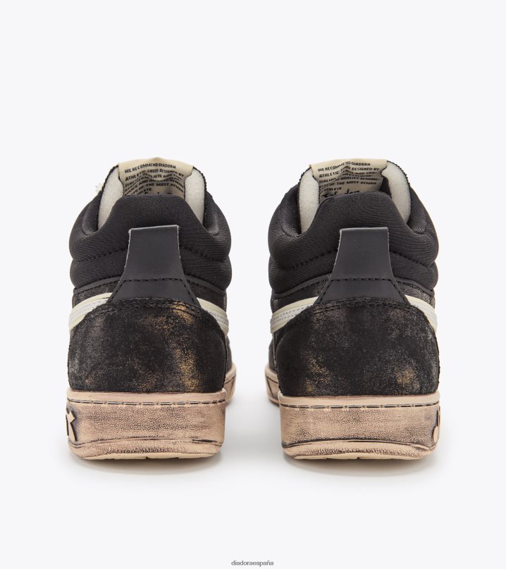 cesta mágica demi manchada 8T8H4Z162 negro hombres Diadora zapatos