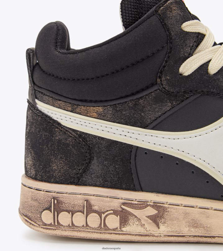 cesta mágica demi manchada 8T8H4Z162 negro hombres Diadora zapatos