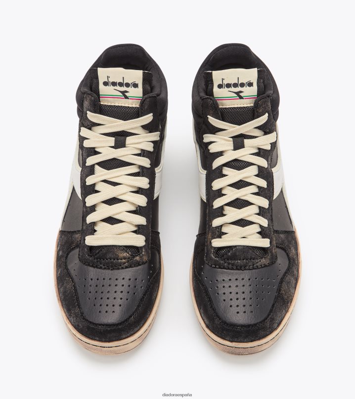 cesta mágica demi manchada 8T8H4Z162 negro hombres Diadora zapatos