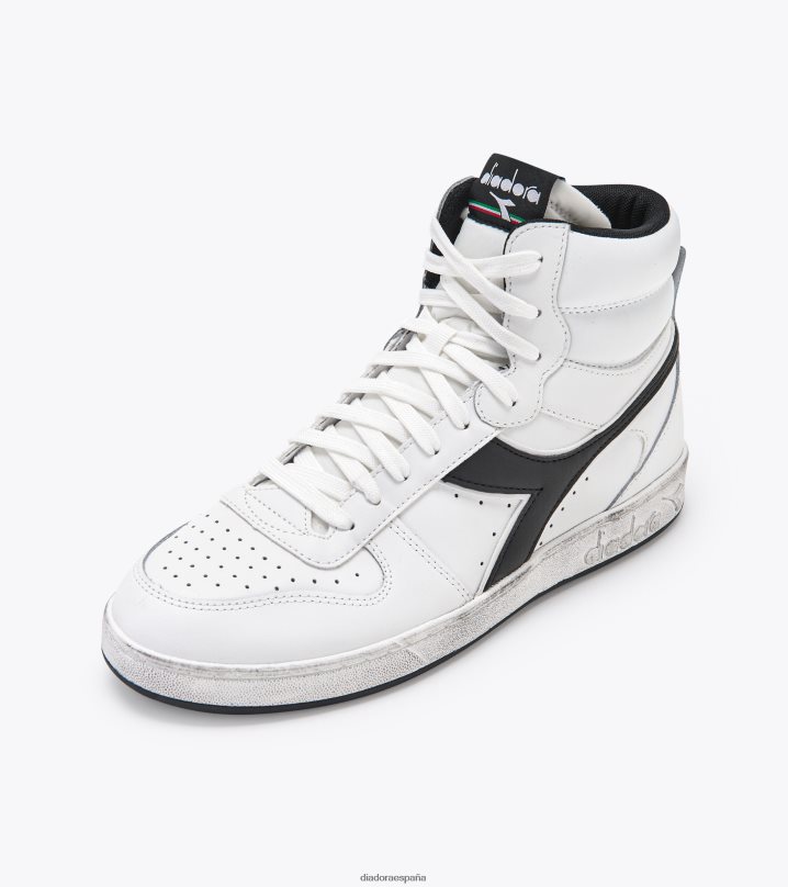 cesta mágica mid icona 8T8H4Z196 blanco negro hombres Diadora zapatos