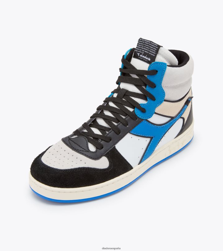 cesta mágica mid twin 8T8H4Z167 blanco/azul real/negro hombres Diadora zapatos
