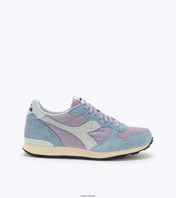gamuza camaro 8T8H4Z229 gris lavanda/azul piedra hombres Diadora zapatos