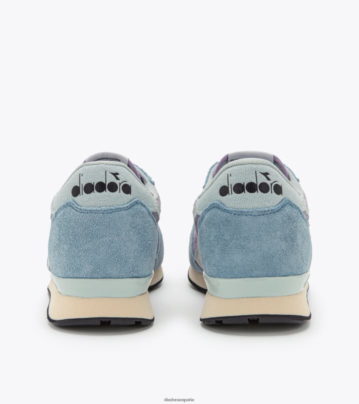 gamuza camaro 8T8H4Z229 gris lavanda/azul piedra hombres Diadora zapatos