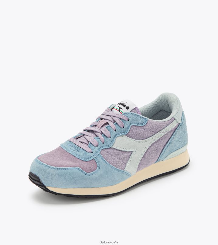 gamuza camaro 8T8H4Z229 gris lavanda/azul piedra hombres Diadora zapatos
