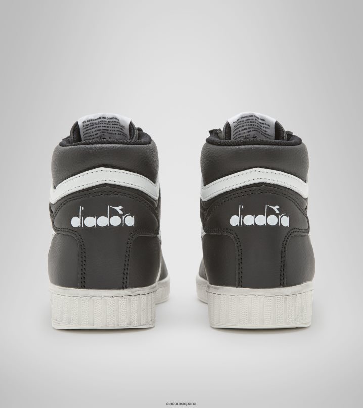 juego l alto encerado 8T8H4Z178 bailarina negra/nube hombres Diadora zapatos