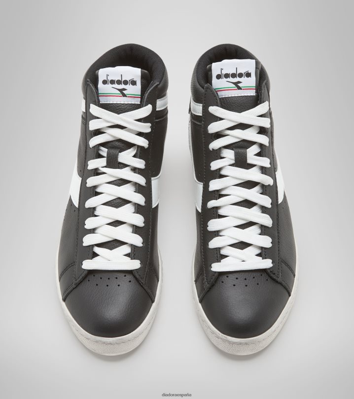 juego l alto encerado 8T8H4Z178 bailarina negra/nube hombres Diadora zapatos