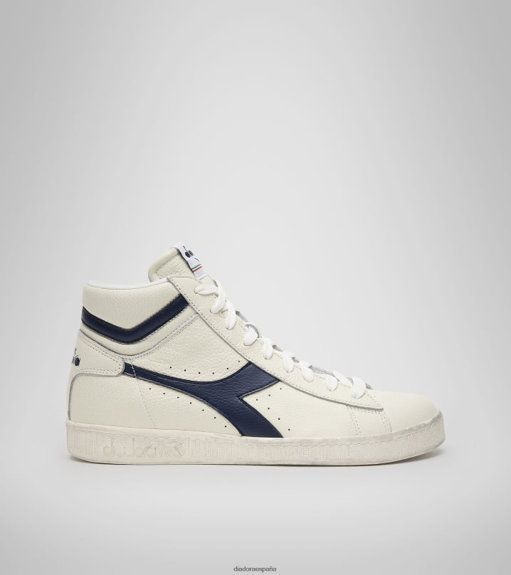 juego l alto encerado 8T8H4Z182 mar caspio blanco/azul hombres Diadora zapatos