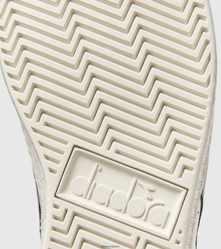 juego l alto encerado 8T8H4Z182 mar caspio blanco/azul hombres Diadora zapatos