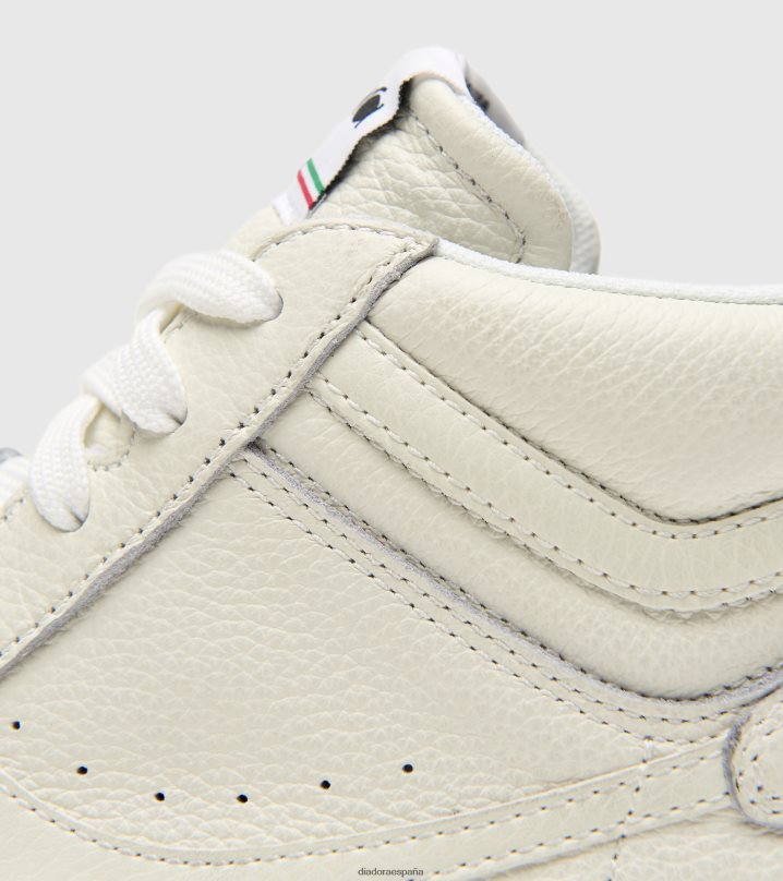 juego l alto encerado 8T8H4Z183 blanco hombres Diadora zapatos