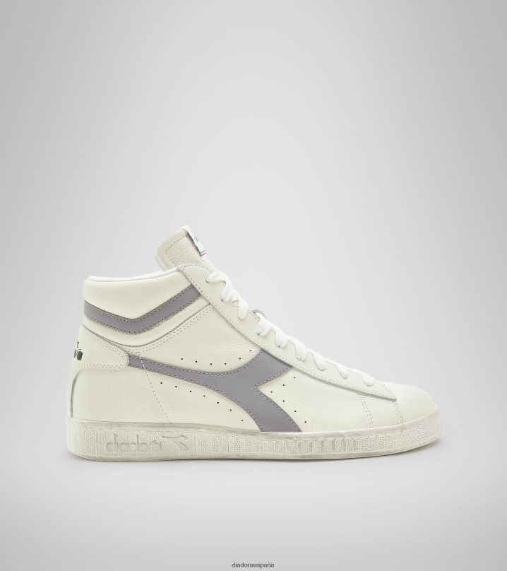 juego l alto encerado 8T8H4Z184 blanco/gaviota hombres Diadora zapatos