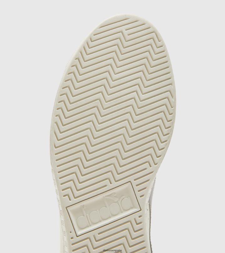 juego l alto encerado 8T8H4Z184 blanco/gaviota hombres Diadora zapatos