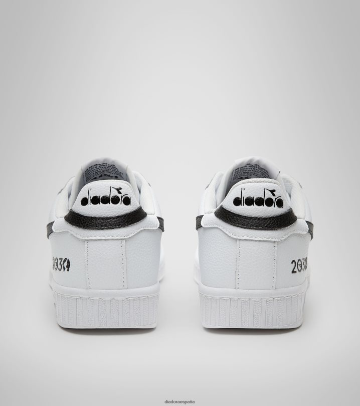 juego l bajo 2030 8T8H4Z191 blanco negro hombres Diadora zapatos