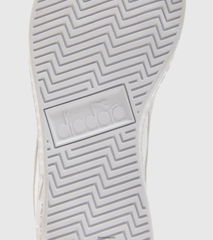 juego l bajo 2030 8T8H4Z192 mármol blanco/lila hombres Diadora zapatos