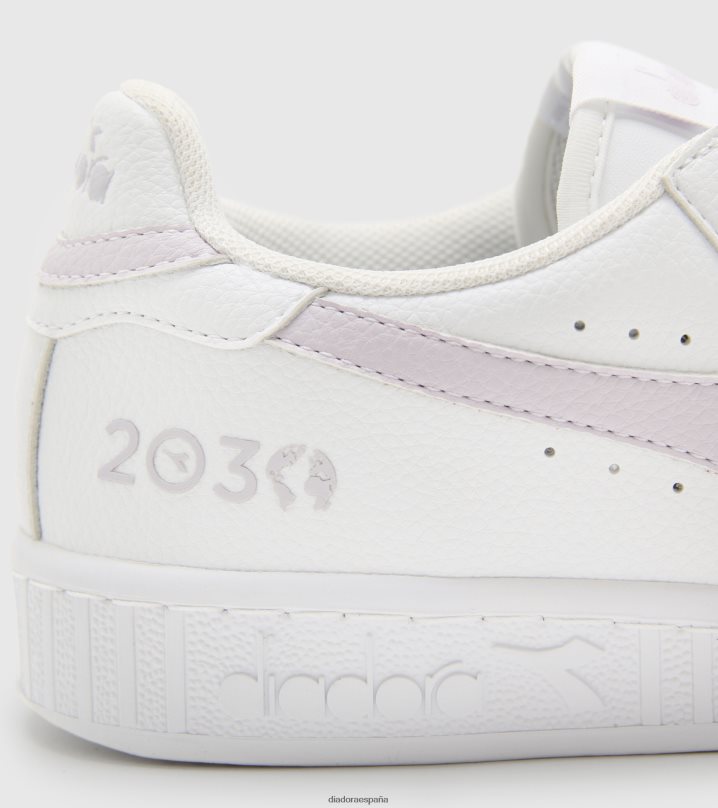 juego l bajo 2030 8T8H4Z192 mármol blanco/lila hombres Diadora zapatos
