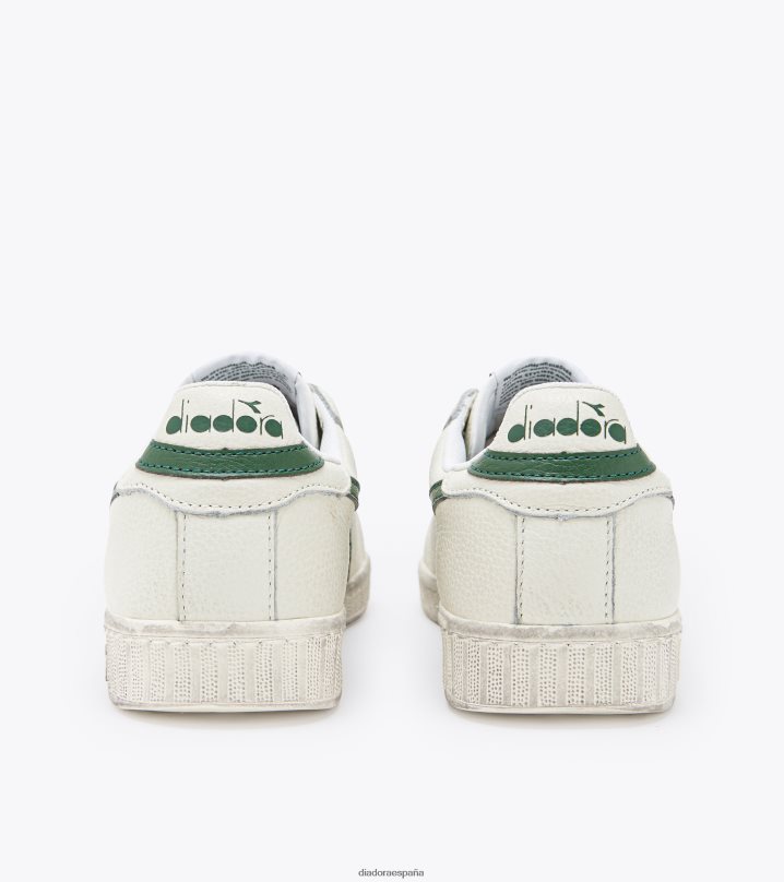 juego l bajo encerado 8T8H4Z218 blanco/verde niebla hombres Diadora zapatos