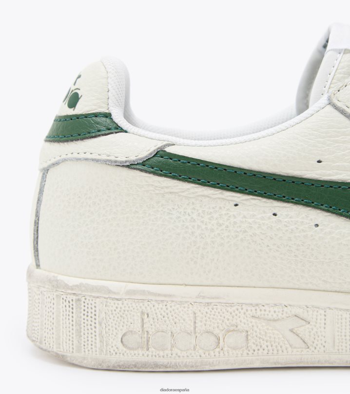 juego l bajo encerado 8T8H4Z218 blanco/verde niebla hombres Diadora zapatos
